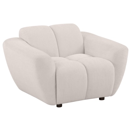 Destino Chenille Splayed Arm Accent Chair