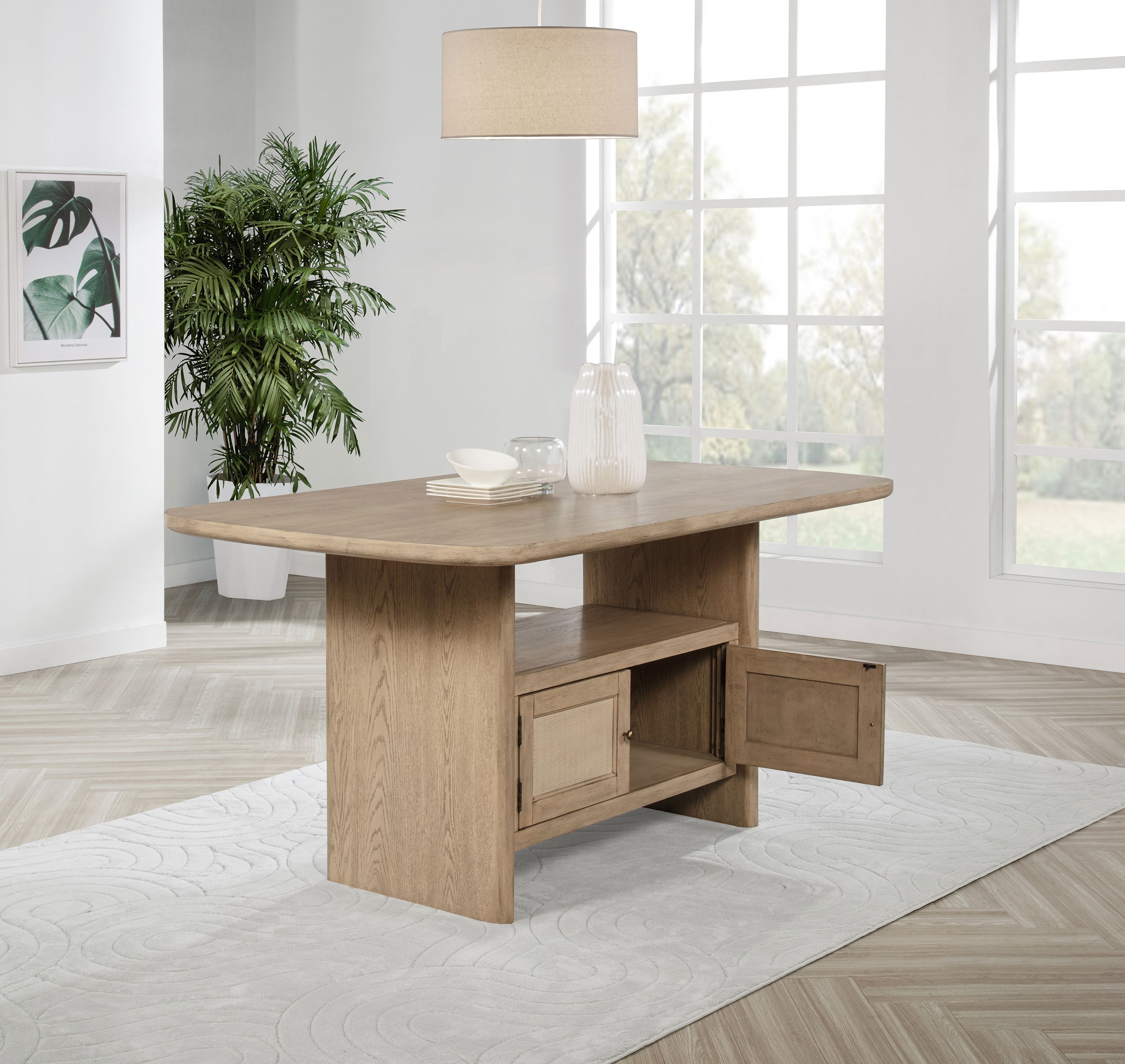 Kailani Cane Counter Height Dining Table