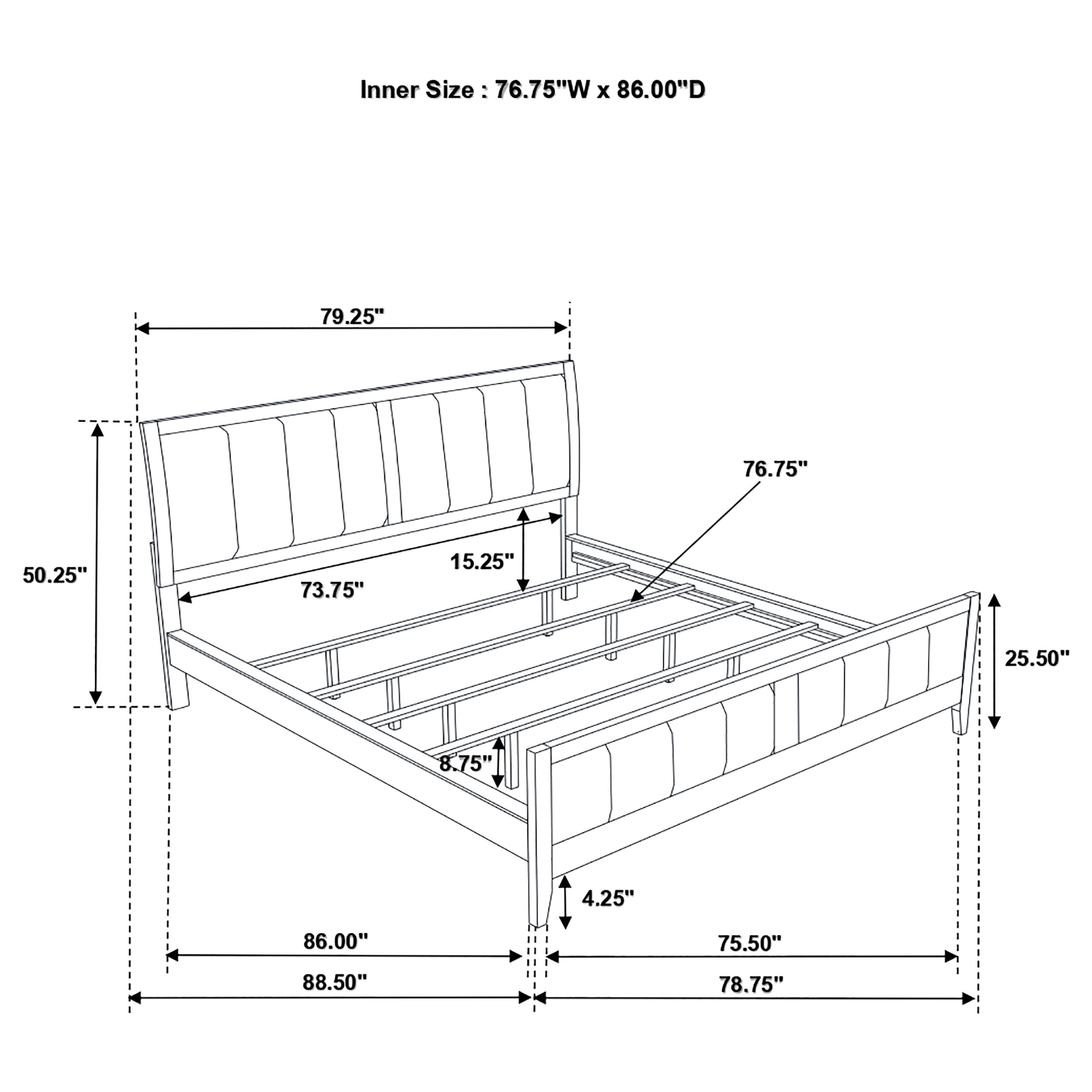 Coaster Wilkes Wilkes 51-inch Cal King Bed