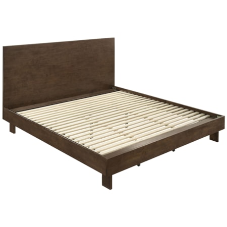 Glenwood King Platform Panel Bed Warm