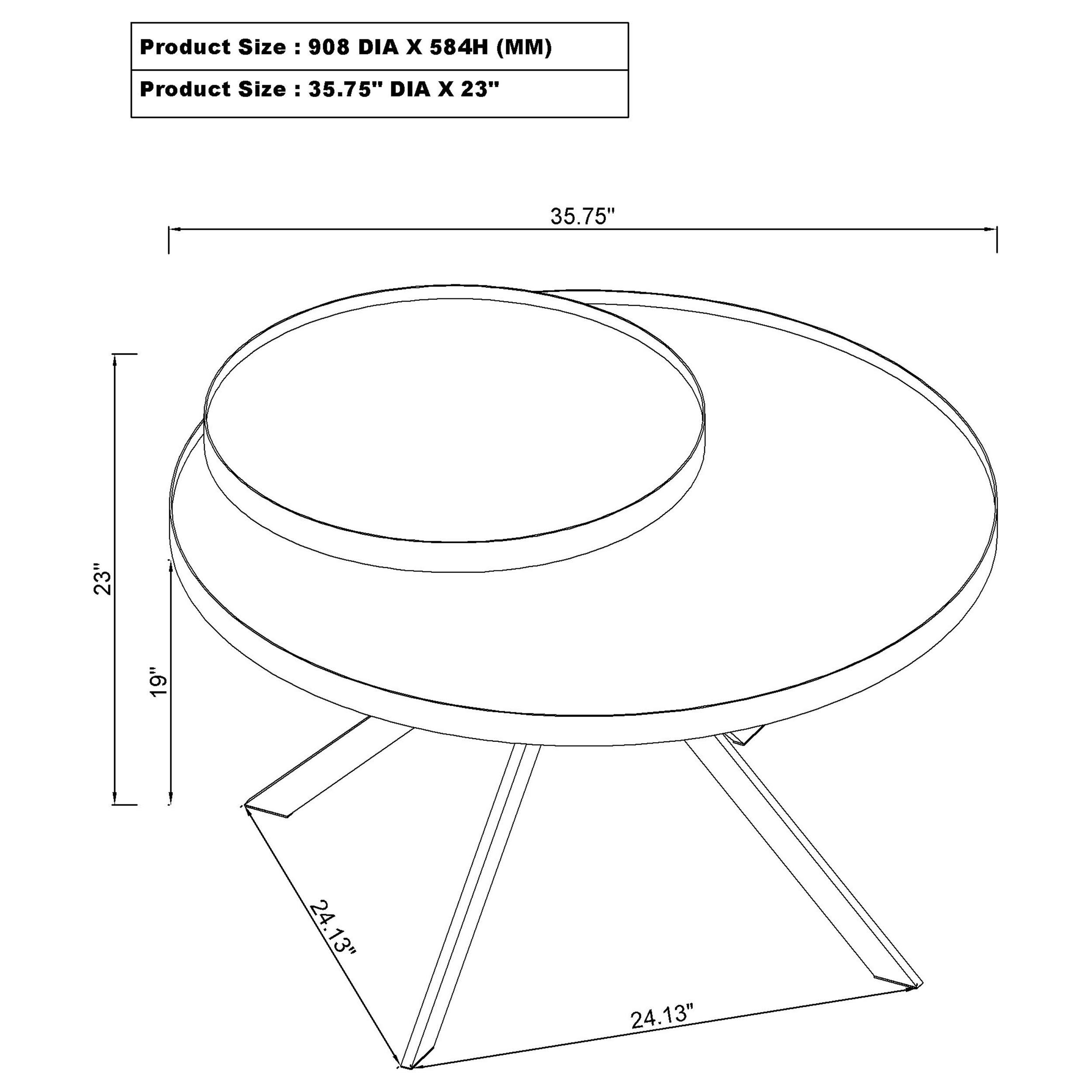 Coaster Briggs Briggs Glass Top Coffee Table