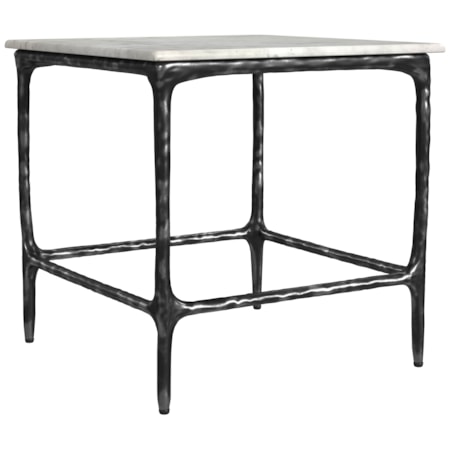 Ebby Marble Top End Table