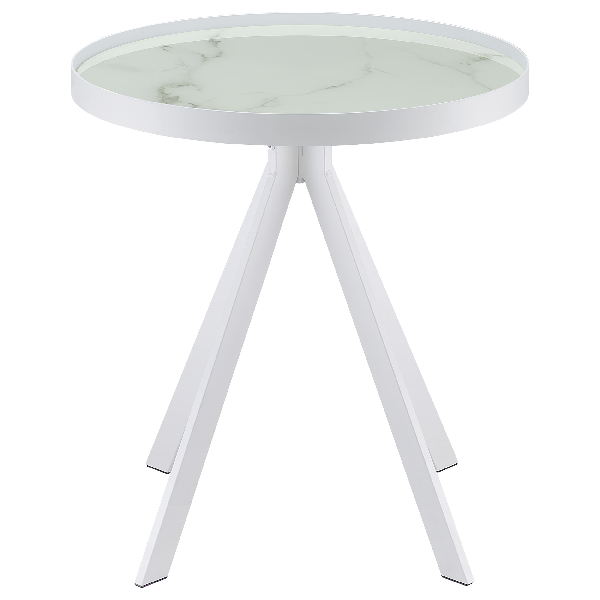 Coaster Briggs Briggs Glass Top End Side Table
