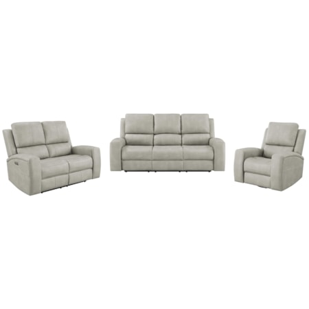 Brickston Triple Power Reclining Sofa Set