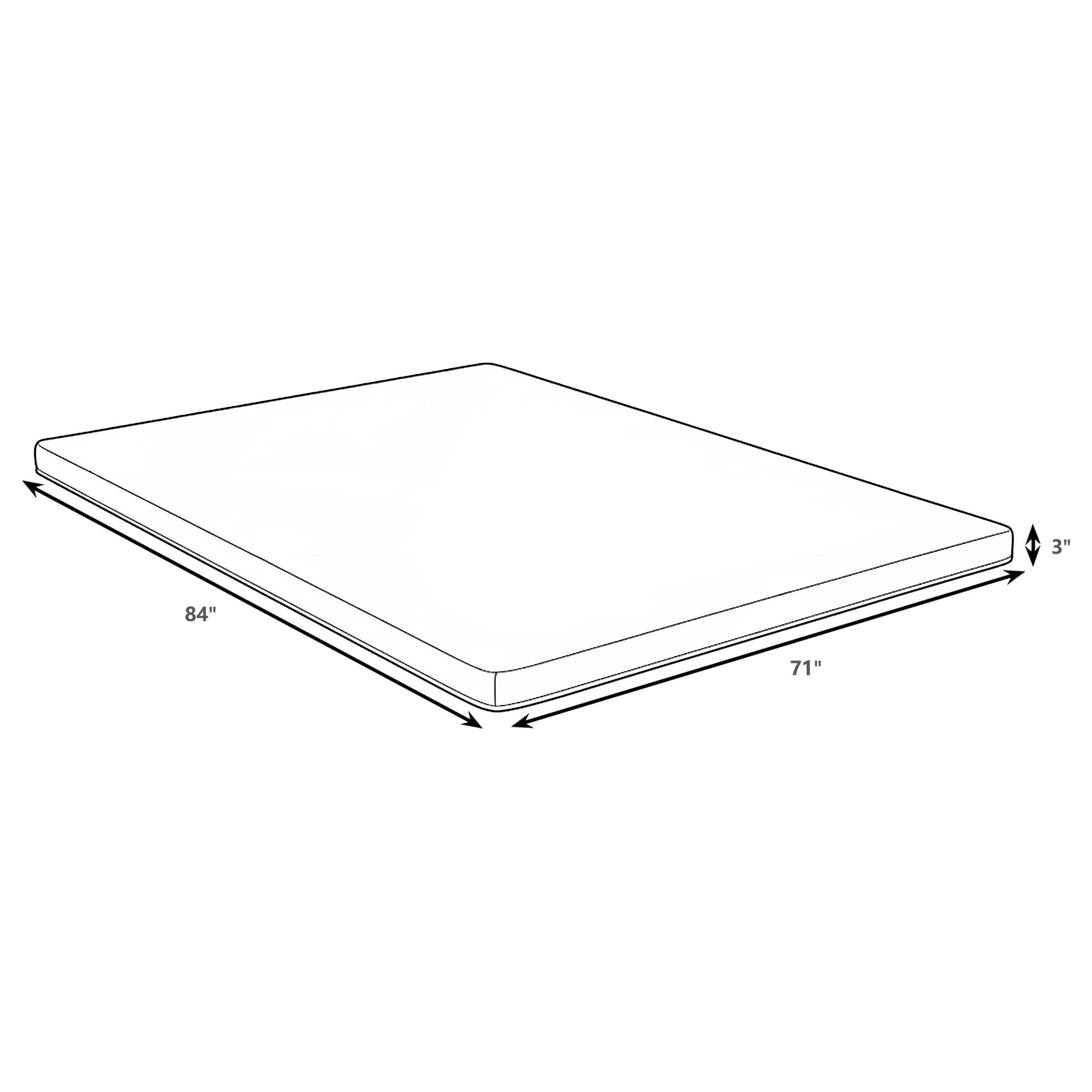 Coaster Cascade Cal King Cool Memory Foam Mattress Topper