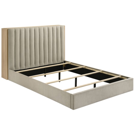 Arielle Queen Bookcase Panel Storage Bed