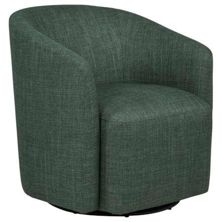 Mossbrook Fabric Swivel Accent Chair