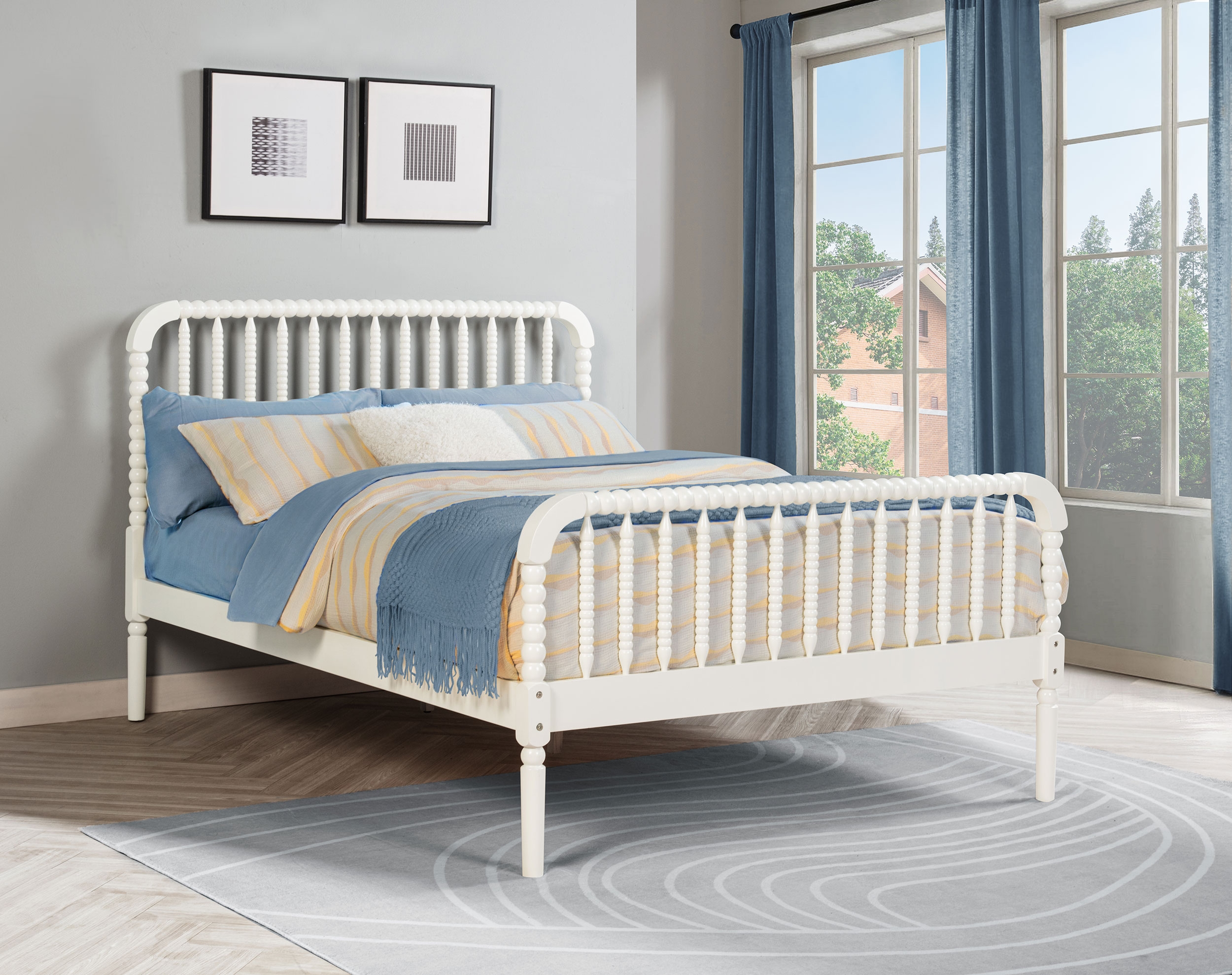 Jones Wood Full Open Frame Bed