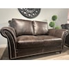 Luke Home Windish Premium Leather Loveseat