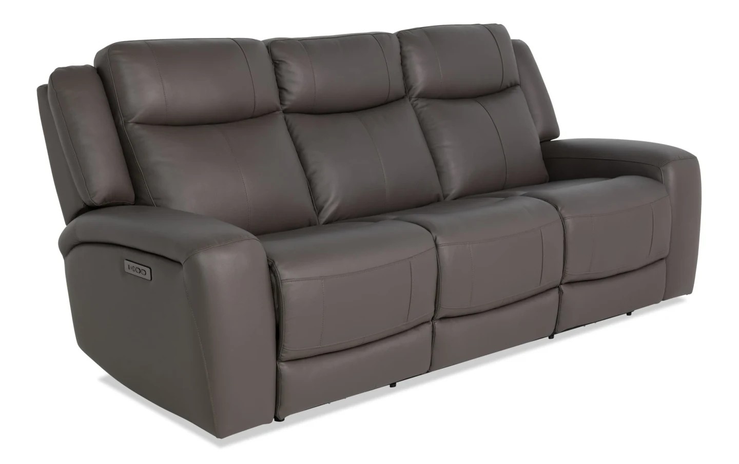 Leather/Vinyl Power Reclining Sofa