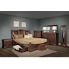 Wayside Custom Furniture Normandy King Sleigh Bed With Side Storage