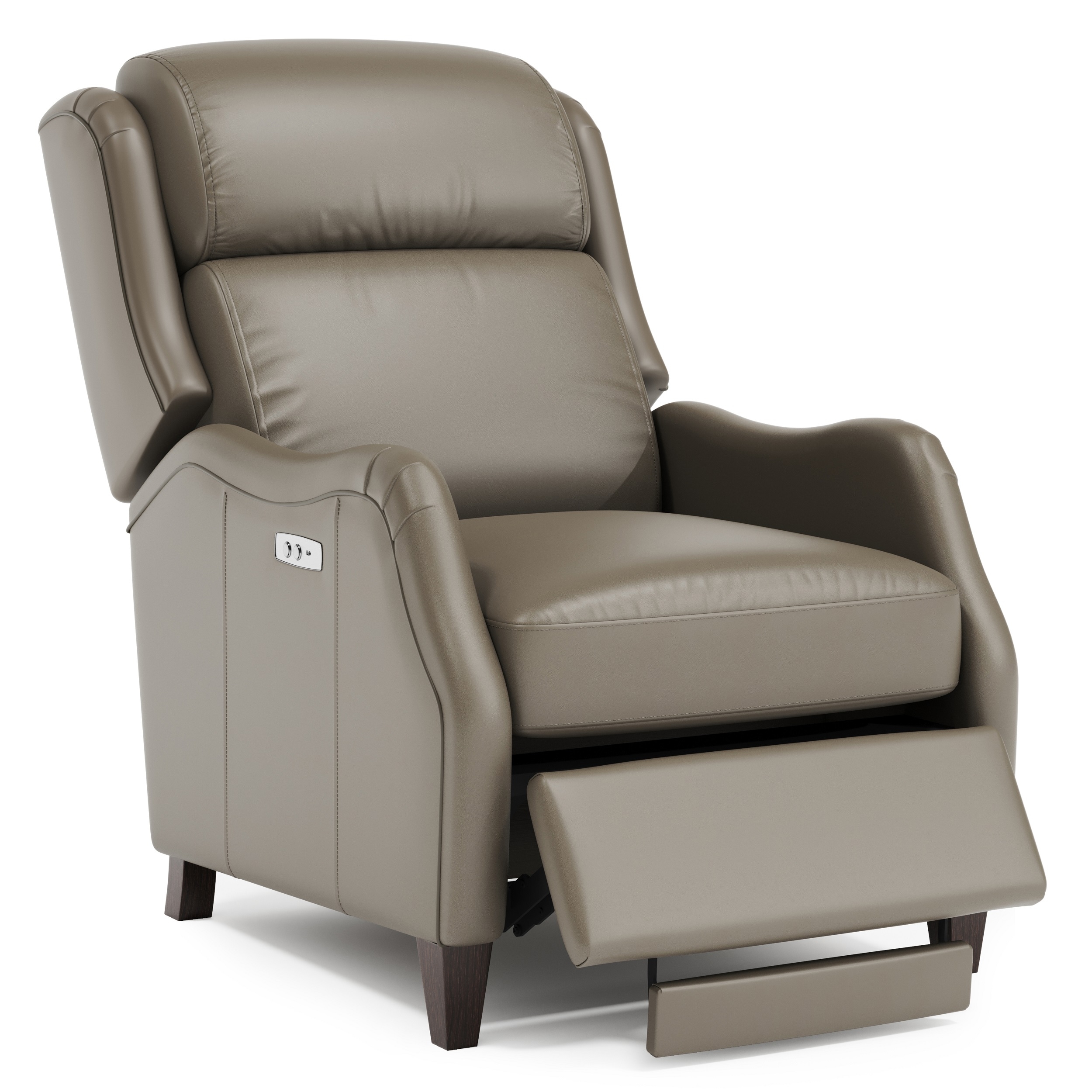 All Leather Hi-Leg Power Recliner