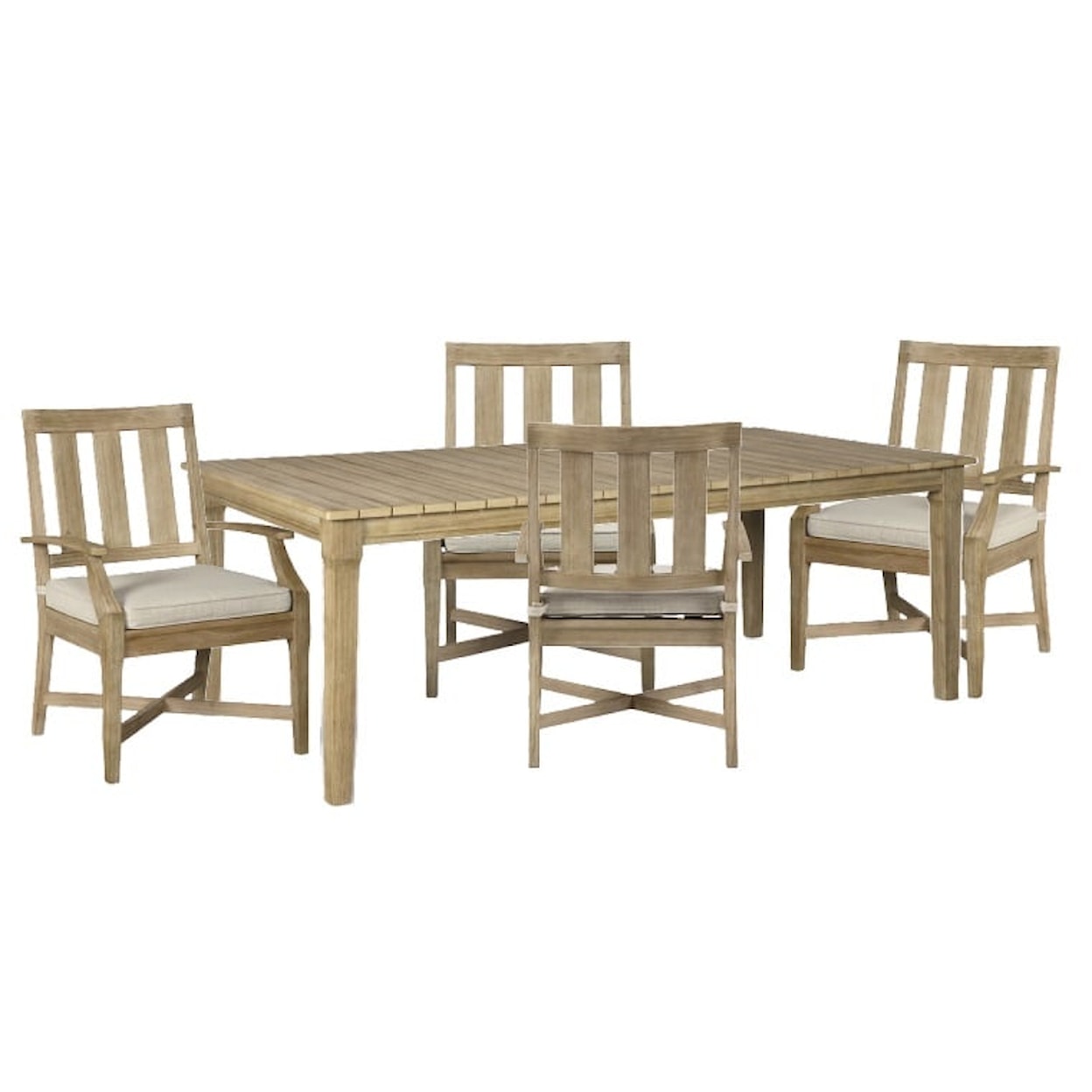 Signature Design by Ashley Clare View Table w/4 Arm Chairs