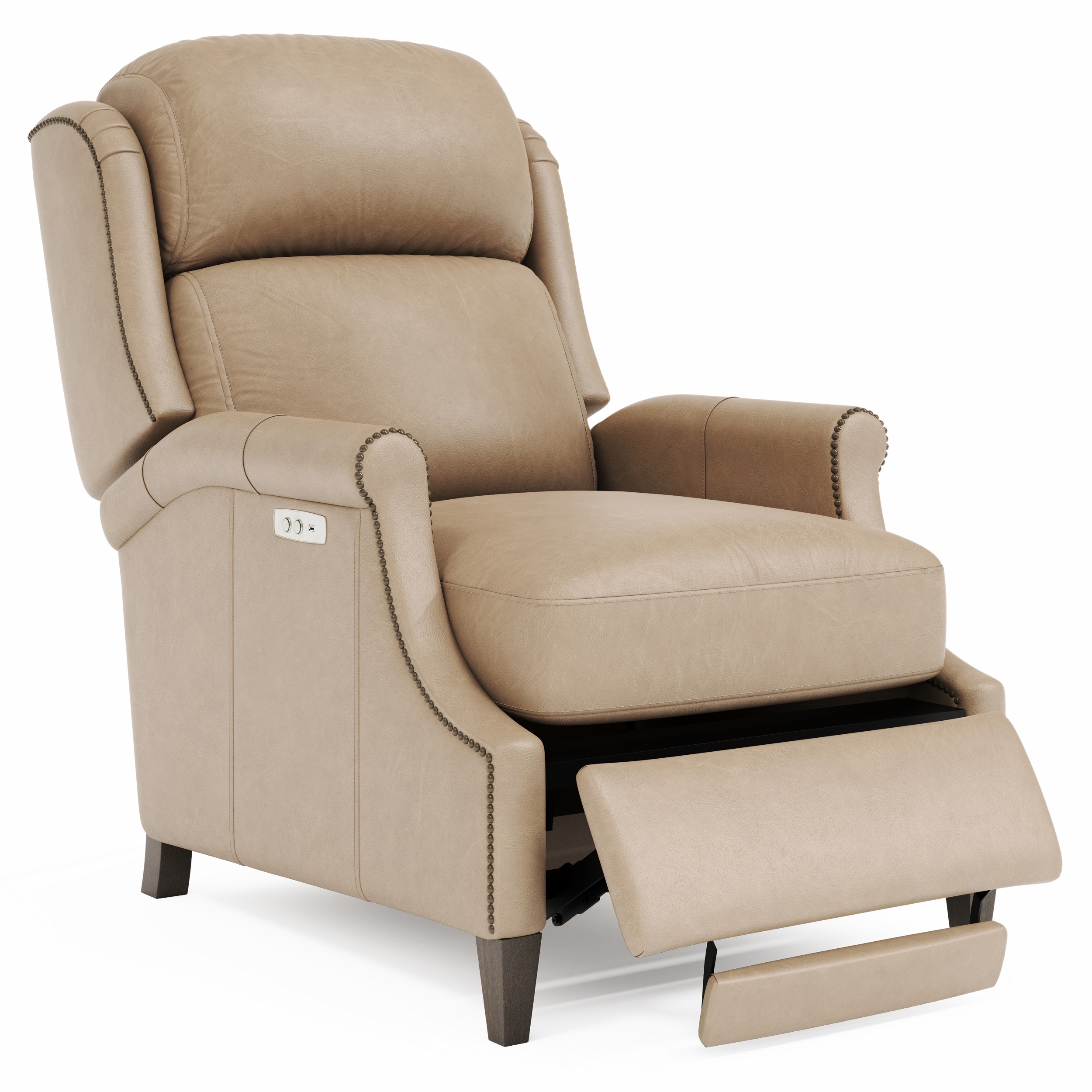 Hi Leg Leather Power Recliner
