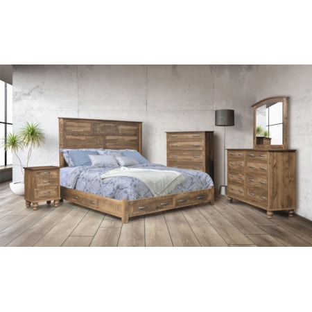 Queen Storage Bed