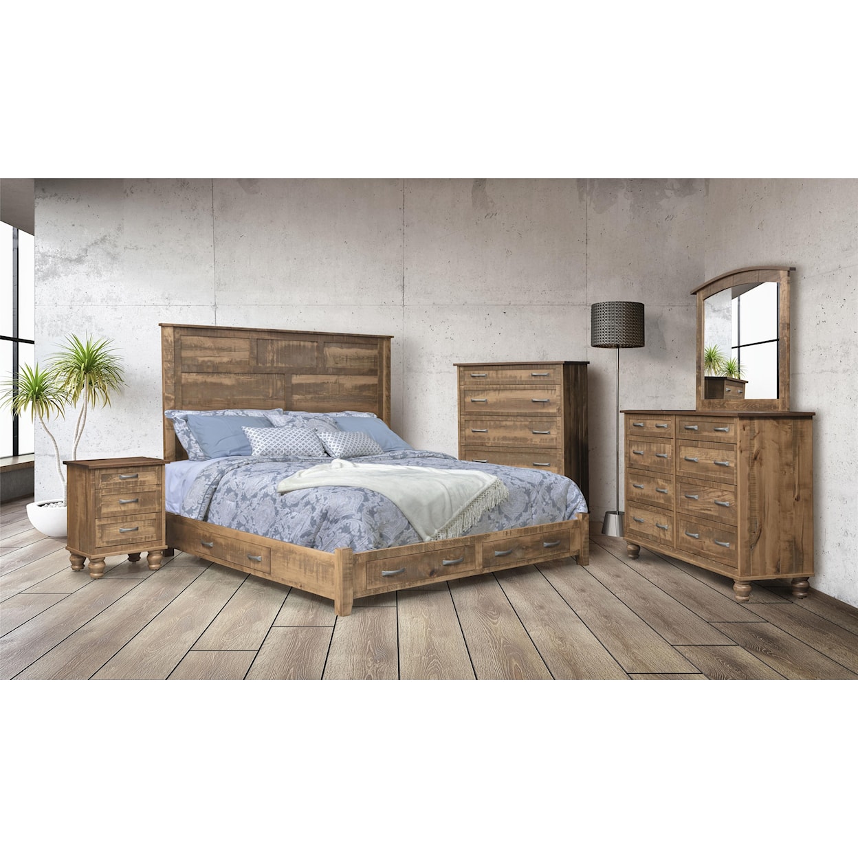Wayside Custom Furniture Carson Queen Storage Bed