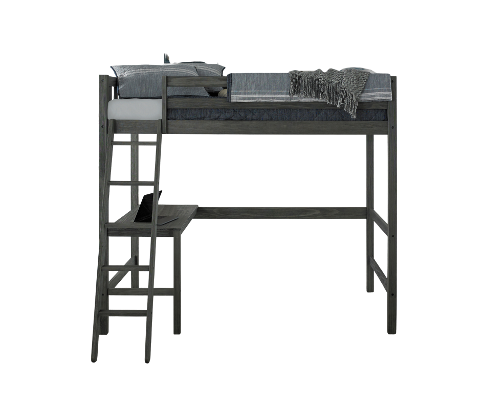 Twin Loft Bed with Desk