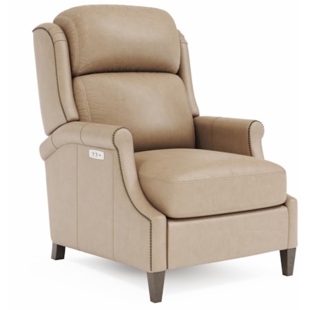 Hi Leg Leather Power Recliner