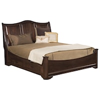 King Sleigh Bed With Side Storage