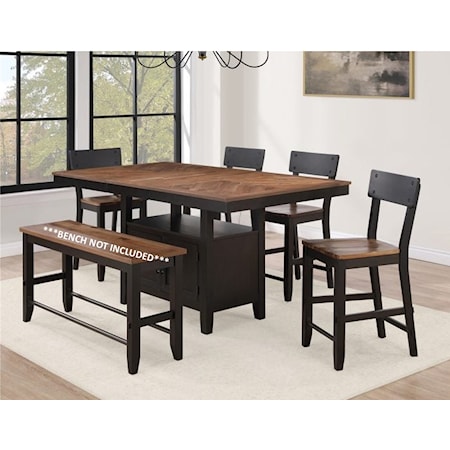 5-Piece Counter Height Dining Set