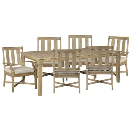 Table w/6 Arm Chairs