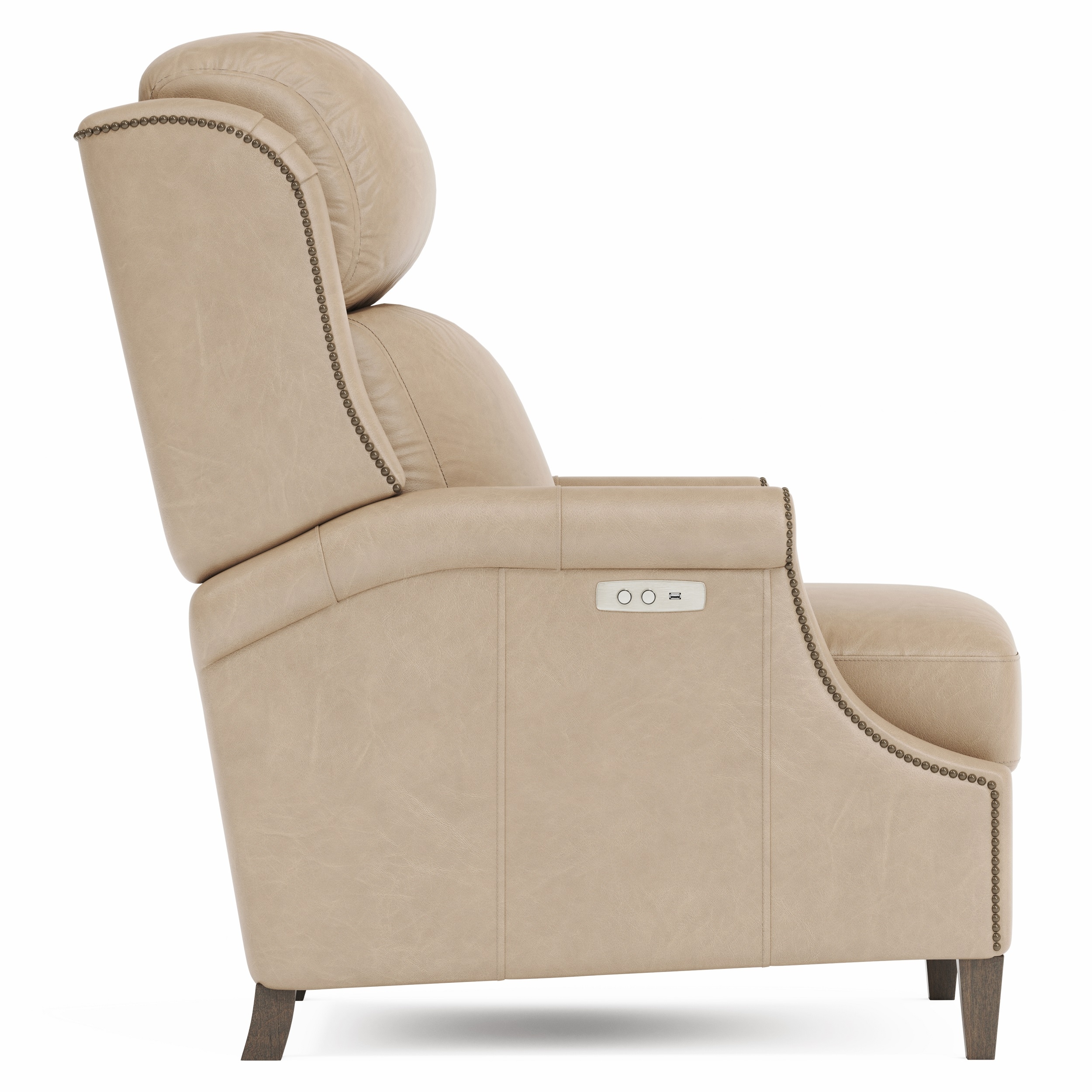 Hi Leg Leather Power Recliner