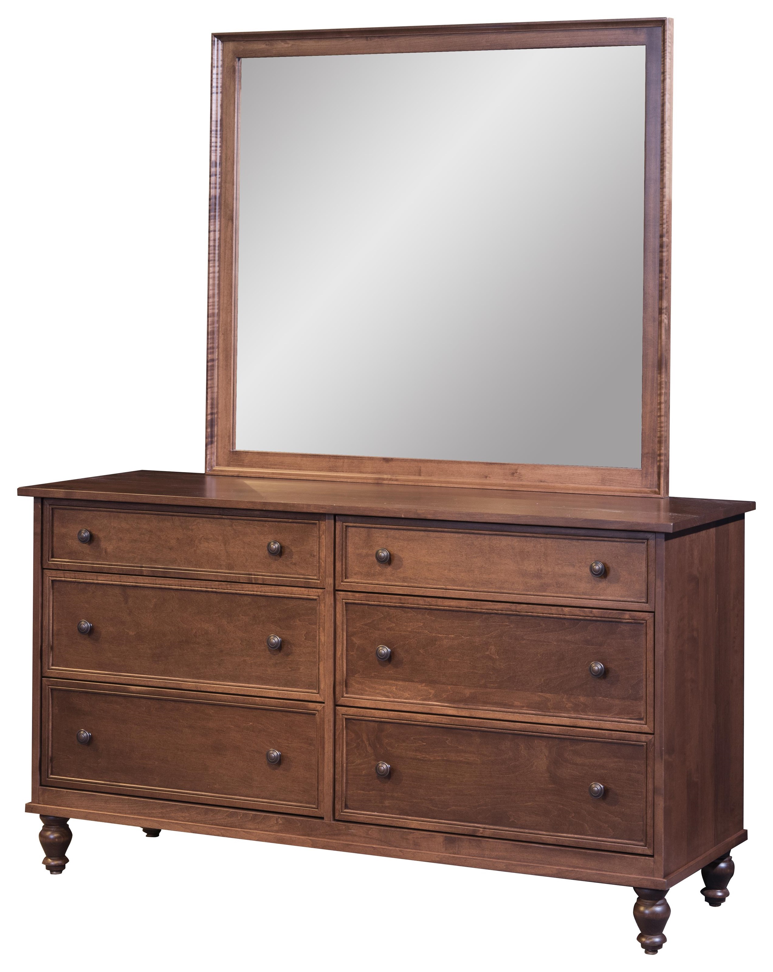 6  Drawer Dresser &amp; Mirror
