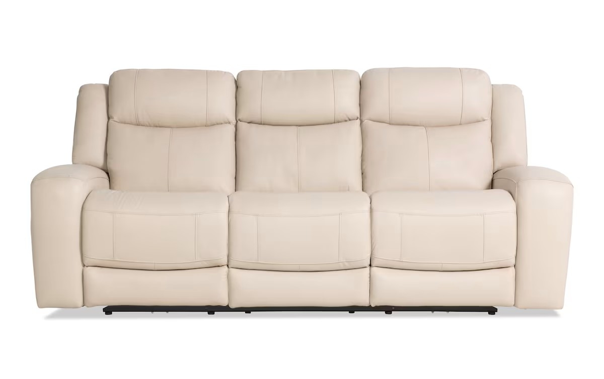 Leather/Vinyl Power Reclining Sofa