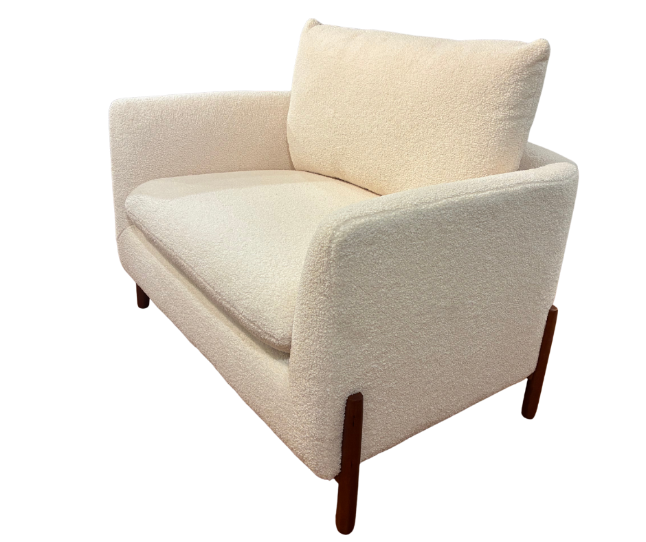 Oversized Shearling Club Chair