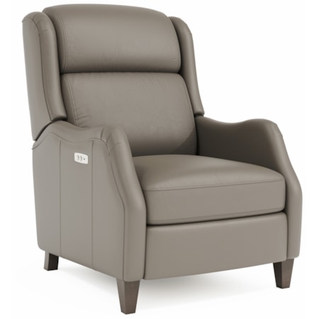 All Leather Hi-Leg Power Recliner