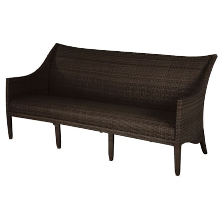 Reticulated Foam Woven Wing-Back Sofa