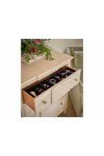 Universal Birchaven Transitional 6-Drawer Dresser with Removable Jewelry Tray