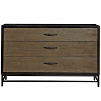 Spencer Three Drawer Dresser in Two-Tone Finish