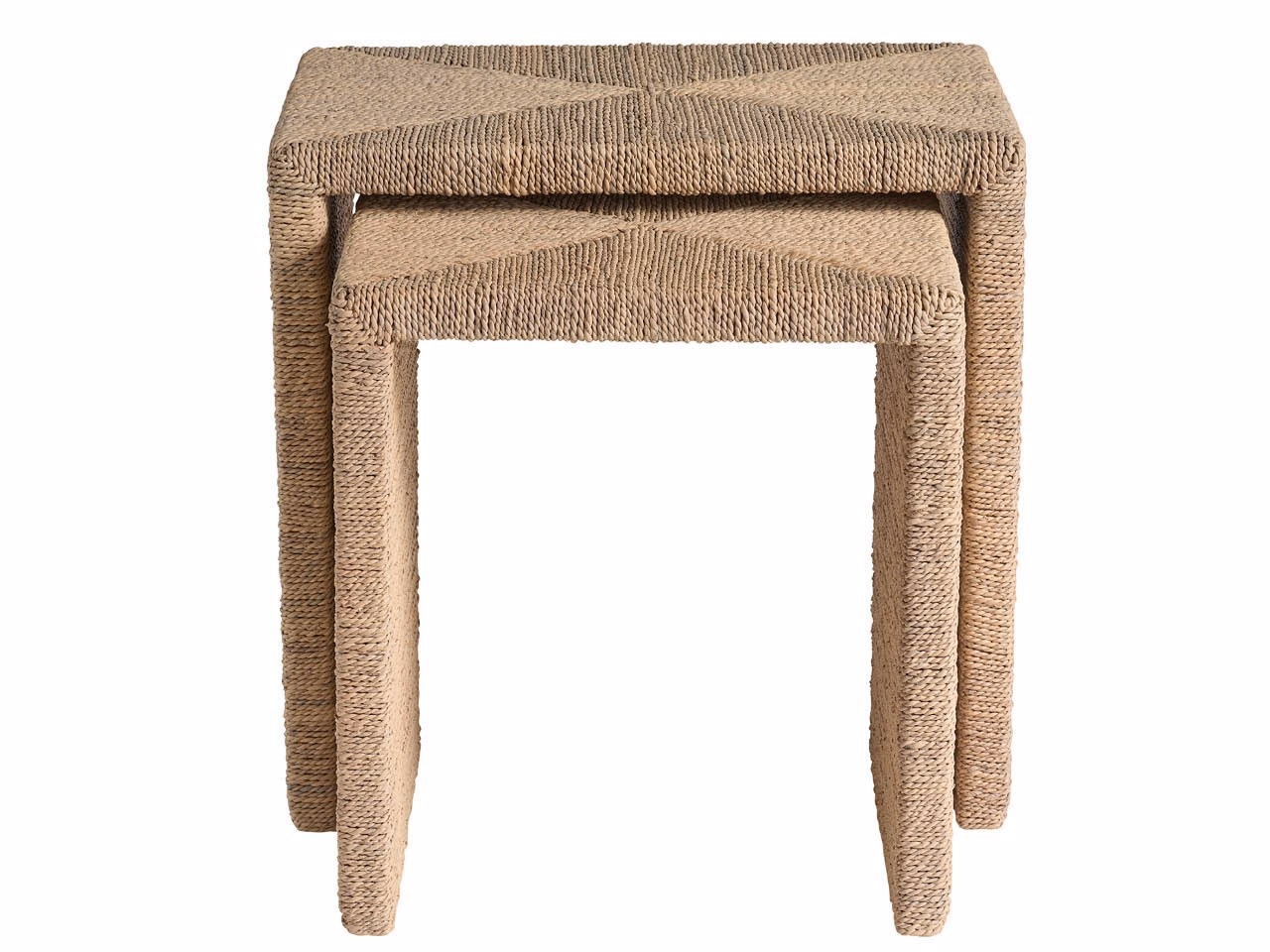 2-Piece Woven Nesting Tables
