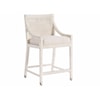 Universal Weekender Coastal Living Home Collection Counter Chair with Rattan Seatback