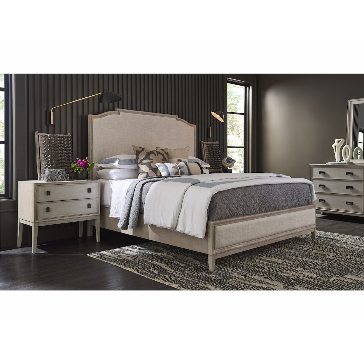 Universal COALESCE Upholstered Queen Panel Bed