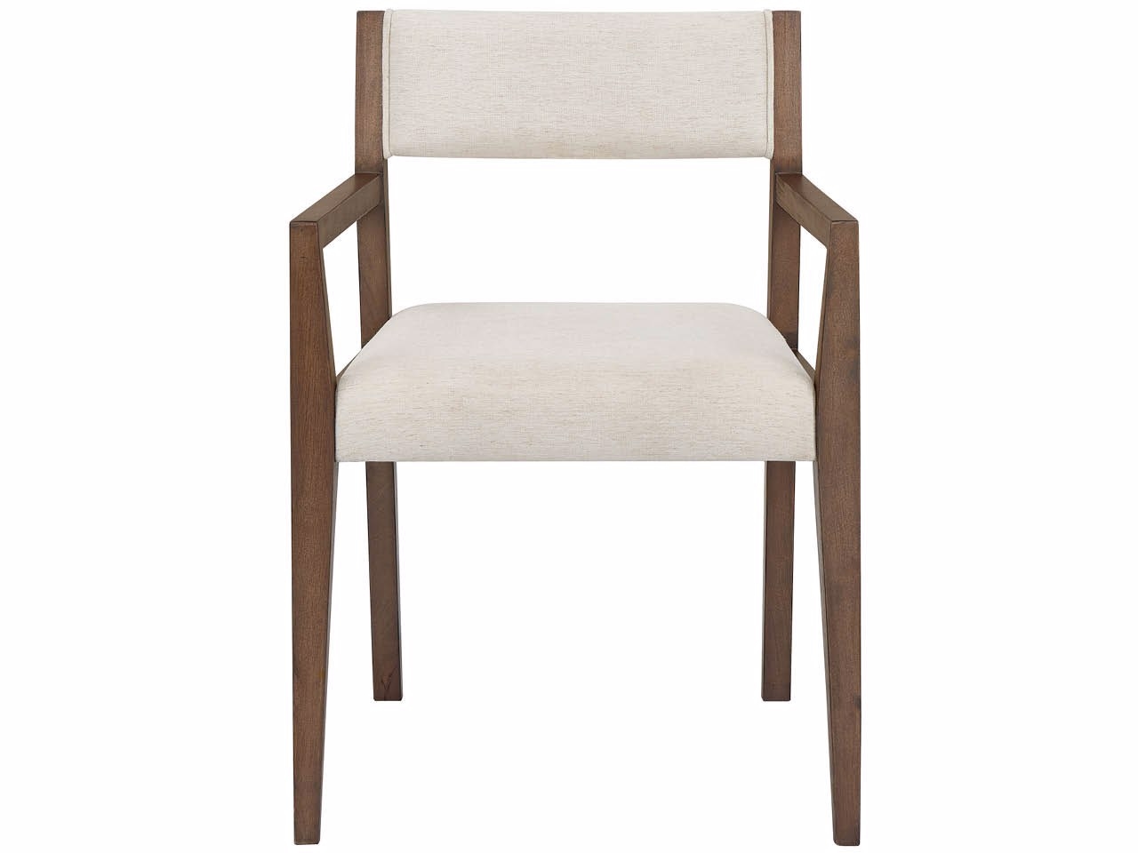 Upholstered Open-Back Dining Arm Chair