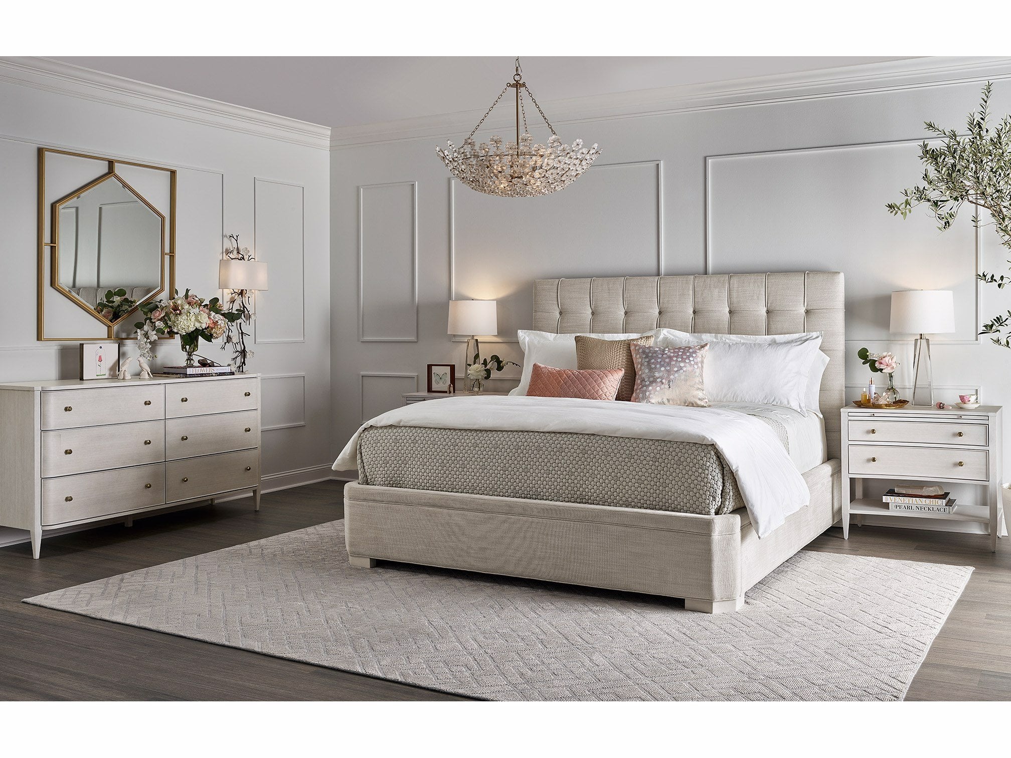 O'Connor Designs Love. Joy. Bliss. - Miranda Kerr Home Uptown King Upholstered Bed