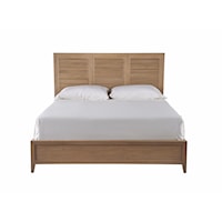 Coastal Queen Bed with Panel Headboard