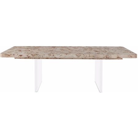 Contemporary Dining Table with Leaf Extension