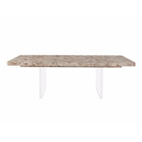 Contemporary Dining Table with Leaf Extension