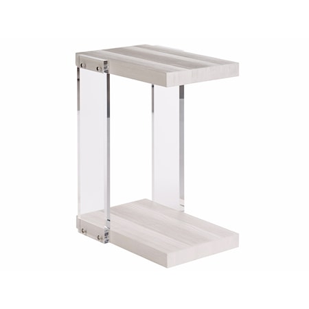 Accent Table with Acrylic Side Panels