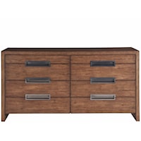 Contemporary 8-Drawer Dresser with Felt-Lined Jewelry Trays
