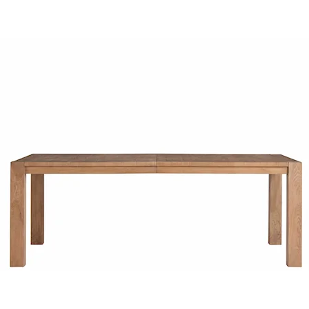 Coastal Rectangular Dining Table with Leaf Extensions