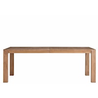 Coastal Rectangular Dining Table with Leaf Extensions