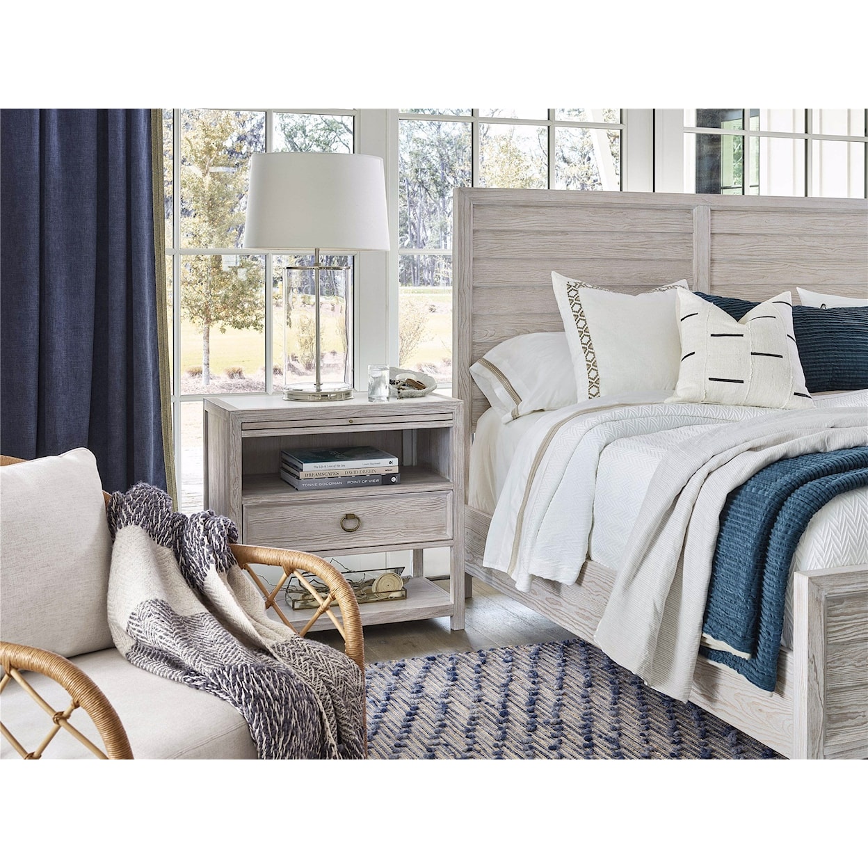Universal Escape-Coastal Living Home Collection King Panel Bed