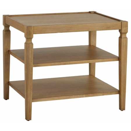 2-Shelf End Table