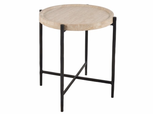 Contemporary Round End Table