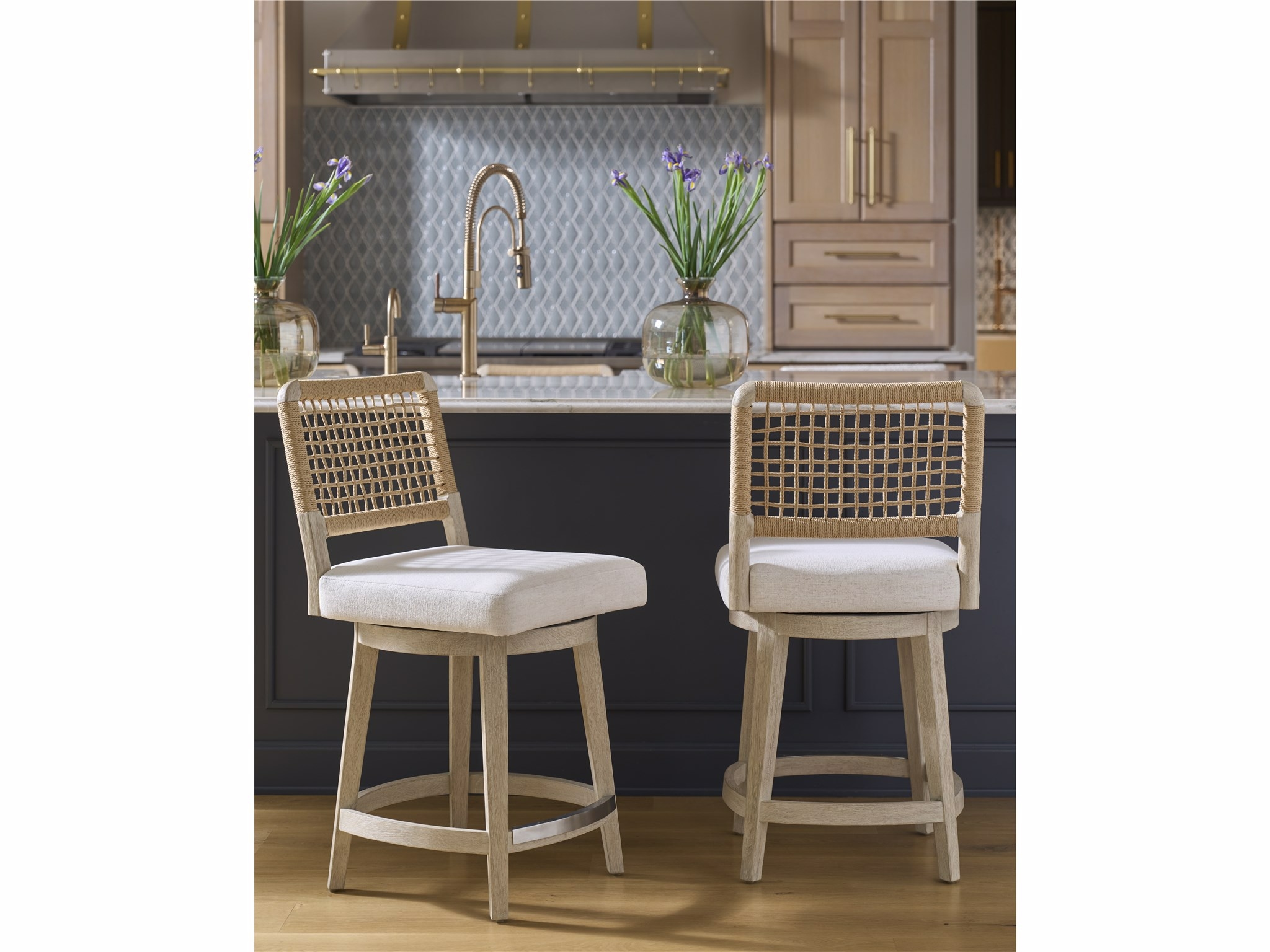 O'Connor Designs Oasis - Coastal Living Home Collection Swivel Counter Stool