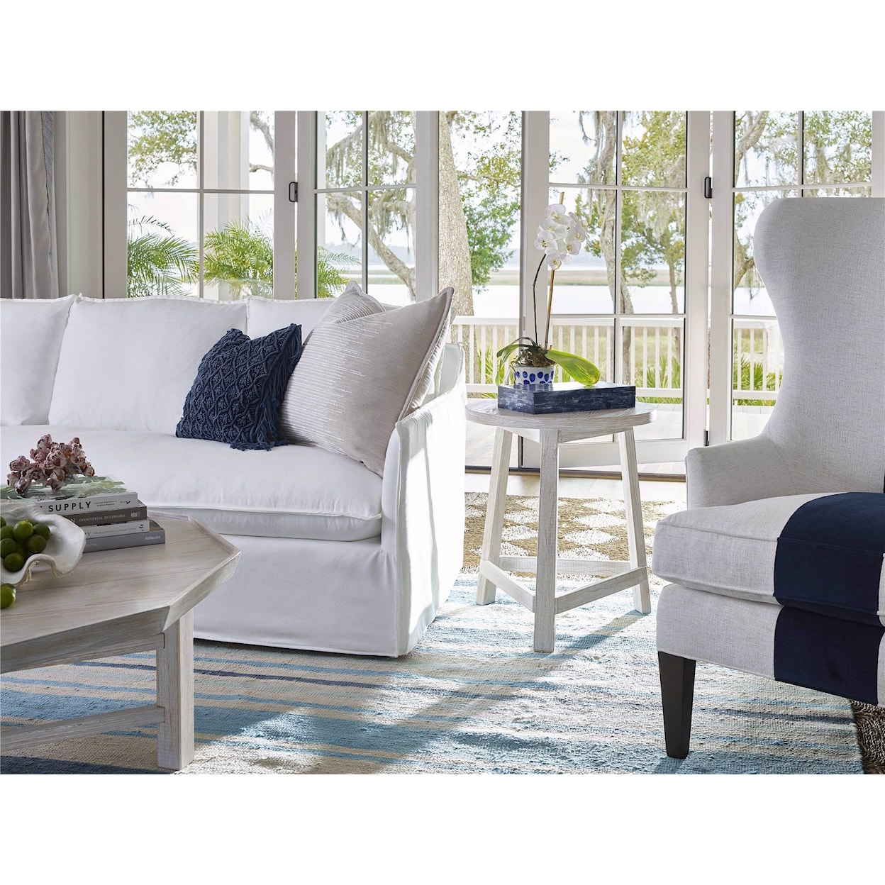 Universal Escape-Coastal Living Home Collection Round End Table